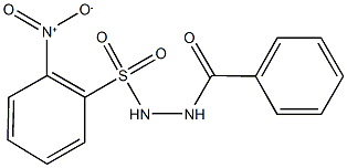 N'-benzoyl-2-nitrobenzenesulfonohydrazide Struktur