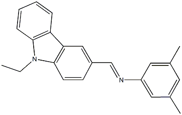 N-(3,5-dimethylphenyl)-N-[(9-ethyl-9H-carbazol-3-yl)methylene]amine Structure