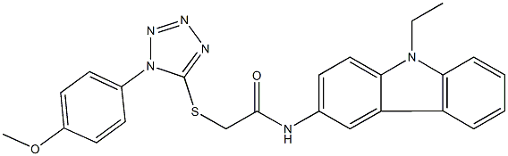 N-(9-ethyl-9H-carbazol-3-yl)-2-{[1-(4-methoxyphenyl)-1H-tetraazol-5-yl]sulfanyl}acetamide