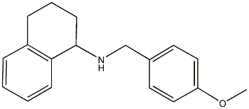 N-(4-methoxybenzyl)-N-(1,2,3,4-tetrahydro-1-naphthalenyl)amine 化学構造式