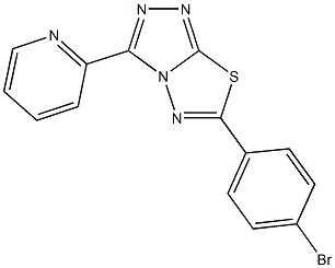 6-(4-bromophenyl)-3-(2-pyridinyl)[1,2,4]triazolo[3,4-b][1,3,4]thiadiazole Structure