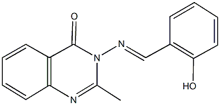 3-[(2-hydroxybenzylidene)amino]-2-methyl-4(3H)-quinazolinone