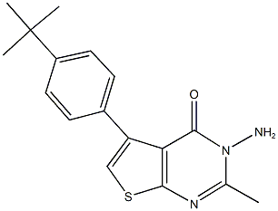 3-amino-5-(4-tert-butylphenyl)-2-methylthieno[2,3-d]pyrimidin-4(3H)-one