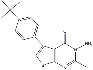  3-amino-5-(4-tert-butylphenyl)-2-methylthieno[2,3-d]pyrimidin-4(3H)-one