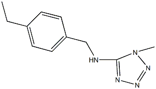 N-(4-ethylbenzyl)-N-(1-methyl-1H-tetraazol-5-yl)amine Struktur