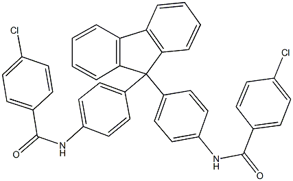  4-chloro-N-[4-(9-{4-[(4-chlorobenzoyl)amino]phenyl}-9H-fluoren-9-yl)phenyl]benzamide