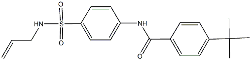 N-{4-[(allylamino)sulfonyl]phenyl}-4-tert-butylbenzamide Struktur