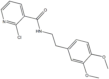 2-chloro-N-[2-(3,4-dimethoxyphenyl)ethyl]nicotinamide,,结构式