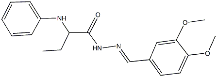  2-anilino-N'-(3,4-dimethoxybenzylidene)butanohydrazide