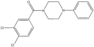 1-(3,4-dichlorobenzoyl)-4-phenylpiperazine Struktur