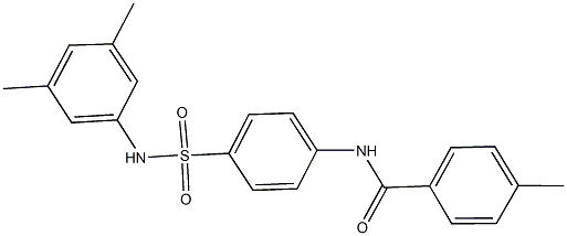 N-{4-[(3,5-dimethylanilino)sulfonyl]phenyl}-4-methylbenzamide Struktur