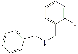 N-(2-chlorobenzyl)-N-(4-pyridinylmethyl)amine 化学構造式