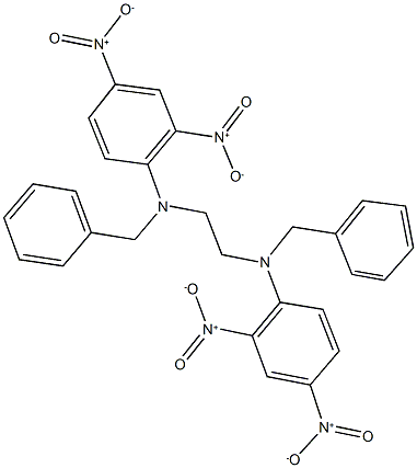 N~1~,N~2~-dibenzyl-N~1~,N~2~-bis(2,4-dinitrophenyl)-1,2-ethanediamine Structure