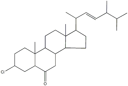 3-chloroergost-22-en-6-one 化学構造式