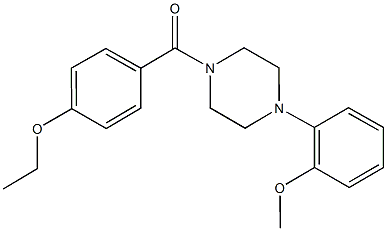 1-(4-ethoxybenzoyl)-4-(2-methoxyphenyl)piperazine,,结构式