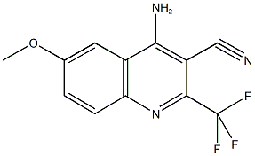 4-amino-6-methoxy-2-(trifluoromethyl)-3-quinolinecarbonitrile