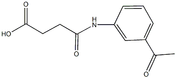 4-(3-acetylanilino)-4-oxobutanoic acid Structure