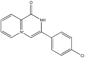 3-(4-chlorophenyl)-1-oxo-1H,2H-pyrido[1,2-a]pyrazin-5-ium,,结构式