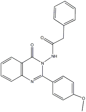 N-(2-(4-methoxyphenyl)-4-oxo-3(4H)-quinazolinyl)-2-phenylacetamide,,结构式
