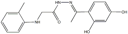 N'-[1-(2,4-dihydroxyphenyl)ethylidene]-2-(2-toluidino)acetohydrazide