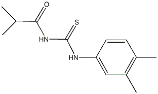  N-(3,4-dimethylphenyl)-N'-isobutyrylthiourea