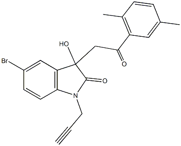 5-bromo-3-[2-(2,5-dimethylphenyl)-2-oxoethyl]-3-hydroxy-1-(2-propynyl)-1,3-dihydro-2H-indol-2-one