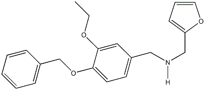 N-[4-(benzyloxy)-3-ethoxybenzyl]-N-(2-furylmethyl)amine 结构式