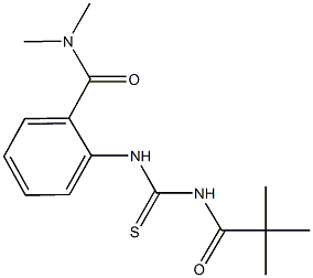 2-({[(2,2-dimethylpropanoyl)amino]carbothioyl}amino)-N,N-dimethylbenzamide