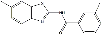 3-methyl-N-(6-methyl-1,3-benzothiazol-2-yl)benzamide Struktur