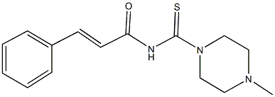 N-[(4-methyl-1-piperazinyl)carbothioyl]-3-phenylacrylamide