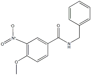 N-benzyl-3-nitro-4-methoxybenzamide Structure