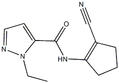 N-(2-cyano-1-cyclopenten-1-yl)-1-ethyl-1H-pyrazole-5-carboxamide Structure
