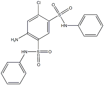 4-amino-6-chloro-N~1~,N~3~-diphenyl-1,3-benzenedisulfonamide