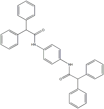 N-{4-[(diphenylacetyl)amino]phenyl}-2,2-diphenylacetamide,,结构式