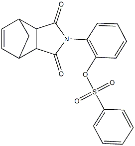 2-(3,5-dioxo-4-azatricyclo[5.2.1.0~2,6~]dec-8-en-4-yl)phenyl benzenesulfonate