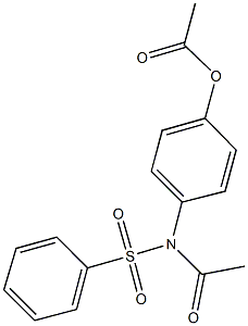 4-[acetyl(phenylsulfonyl)amino]phenyl acetate