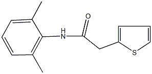 N-(2,6-dimethylphenyl)-2-thien-2-ylacetamide Struktur