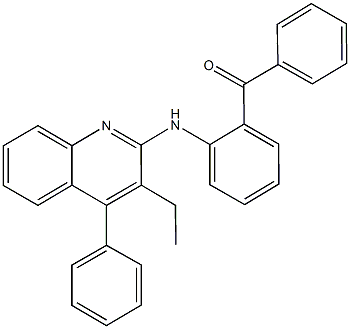 {2-[(3-ethyl-4-phenyl-2-quinolinyl)amino]phenyl}(phenyl)methanone