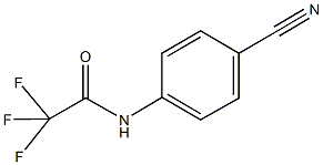 N-(4-cyanophenyl)-2,2,2-trifluoroacetamide 化学構造式