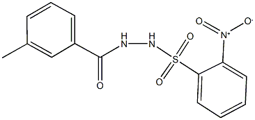  2-nitro-N'-(3-methylbenzoyl)benzenesulfonohydrazide