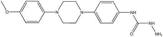 N-{4-[4-(4-methoxyphenyl)-1-piperazinyl]phenyl}hydrazinecarboxamide Structure