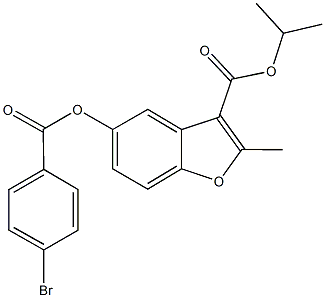 isopropyl 5-[(4-bromobenzoyl)oxy]-2-methyl-1-benzofuran-3-carboxylate