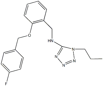 N-{2-[(4-fluorobenzyl)oxy]benzyl}-N-(1-propyl-1H-tetraazol-5-yl)amine Structure