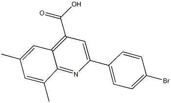 2-(4-bromophenyl)-6,8-dimethyl-4-quinolinecarboxylic acid