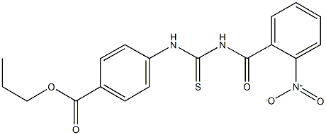 propyl 4-{[({2-nitrobenzoyl}amino)carbothioyl]amino}benzoate