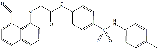 2-(2-oxobenzo[cd]indol-1(2H)-yl)-N-[4-(4-toluidinosulfonyl)phenyl]acetamide Structure