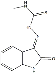 1H-indole-2,3-dione 3-(N-methylthiosemicarbazone) 结构式