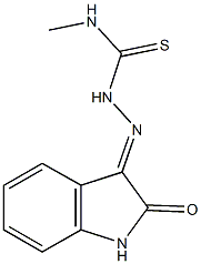 1H-indole-2,3-dione 3-(N-methylthiosemicarbazone),,结构式