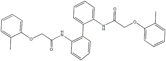 2-(2-methylphenoxy)-N-(2'-{[(2-methylphenoxy)acetyl]amino}[1,1'-biphenyl]-2-yl)acetamide,,结构式