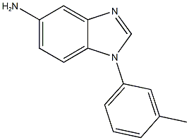 1-(3-methylphenyl)-1H-benzimidazol-5-ylamine,,结构式